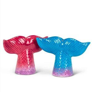 Mermaid Tail Ceramic Salt & Pepper Shakers